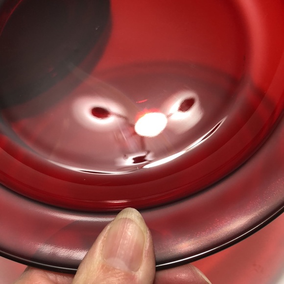 Arcorco France Ruby Red Set Of Four Salad Plates - Picture 9 of 10